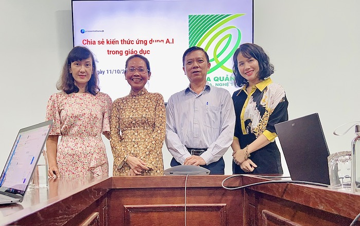 Khoa Quản lý văn hoá, nghệ thuật tổ chức sinh hoạt chuyên môn: Chia sẻ Ứng dụng công nghệ A.I trong giáo dục