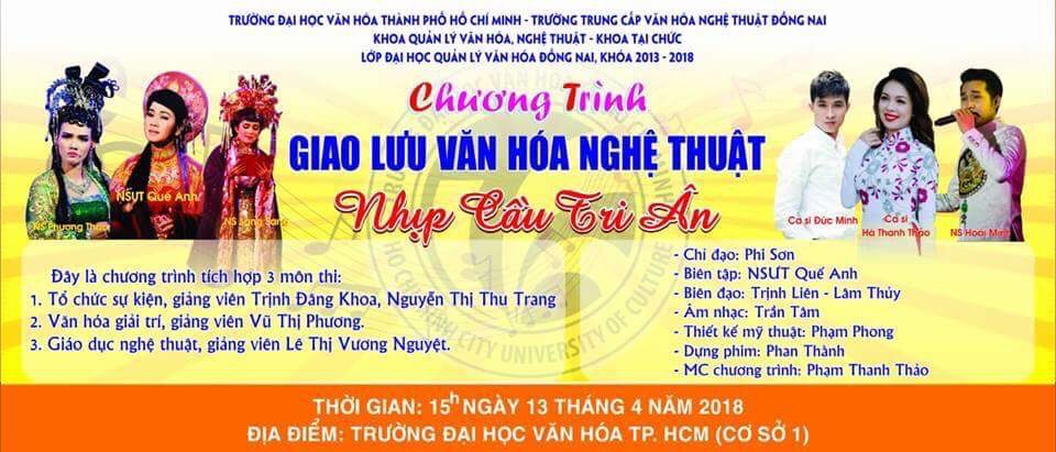 “NHỊP CẦU TRI ÂN” - CHƯƠNG TRÌNH GIAO LƯU VĂN HÓA NGHỆ THUẬT KẾT HỢP THI KẾT THÚC CÁC MÔN HỌC
