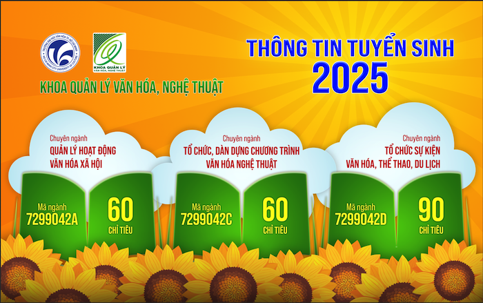 Khoa Quản lý văn hoá, nghệ thuật: Thông tin tuyển sinh Đại học chính quy năm 2025 