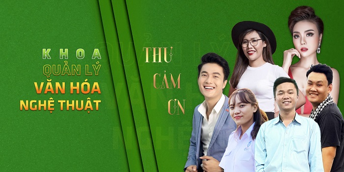 Khoa Quản lý văn hóa, nghệ thuật cám ơn khách mời tham gia giao lưu Tân sinh viên khóa học 2021-2025