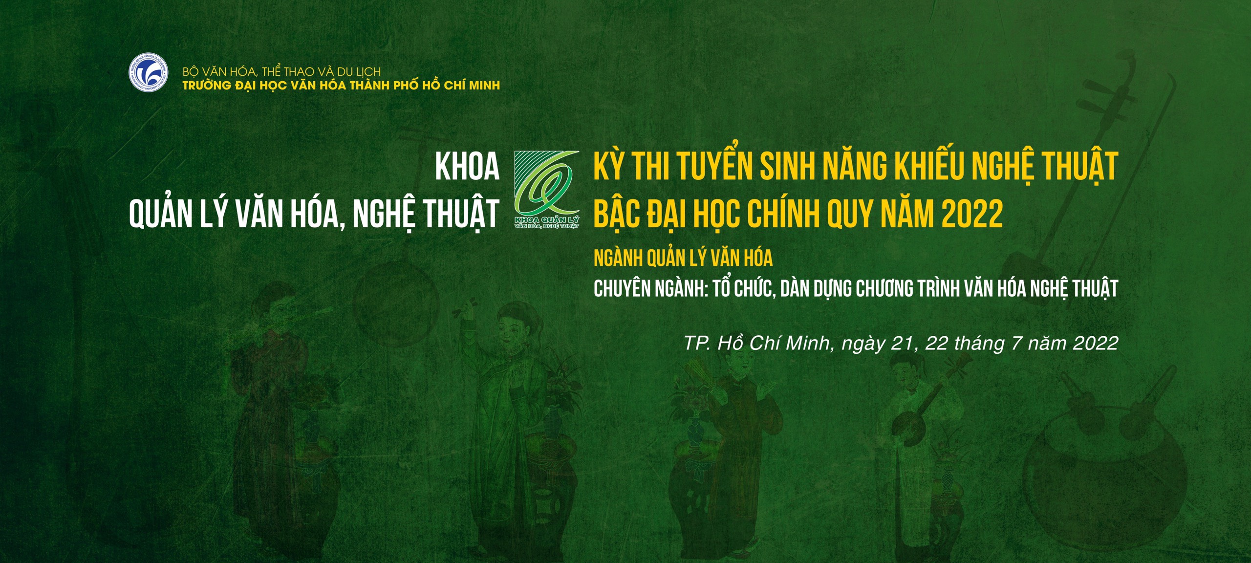 CLip hướng dẫn Tuyển sinh năng khiếu nghệ thuật 2022 - Khoa quản lý văn hóa, nghệ thuật