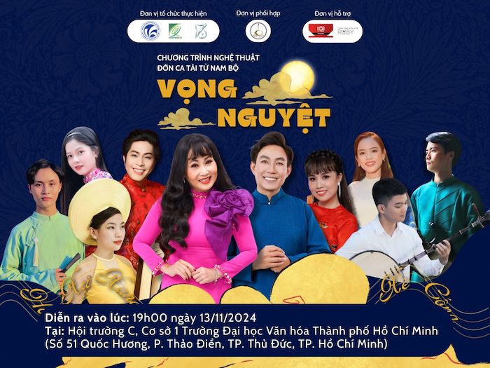 “Vọng nguyệt” chương trình nghệ thuật giới thiệu Đờn ca tài tử Nam bộ